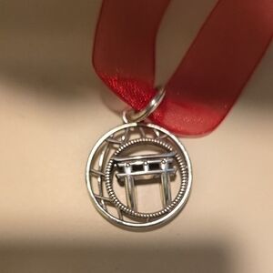 NWOT Brighton Silver Torii Gate Pendant